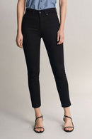 Secret Glamour Push In Crop Jean - Black