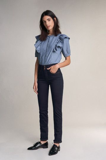 Secret Push In Slim - Dark Wash