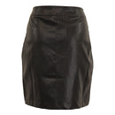 Susan Leatherette Skirt - Black