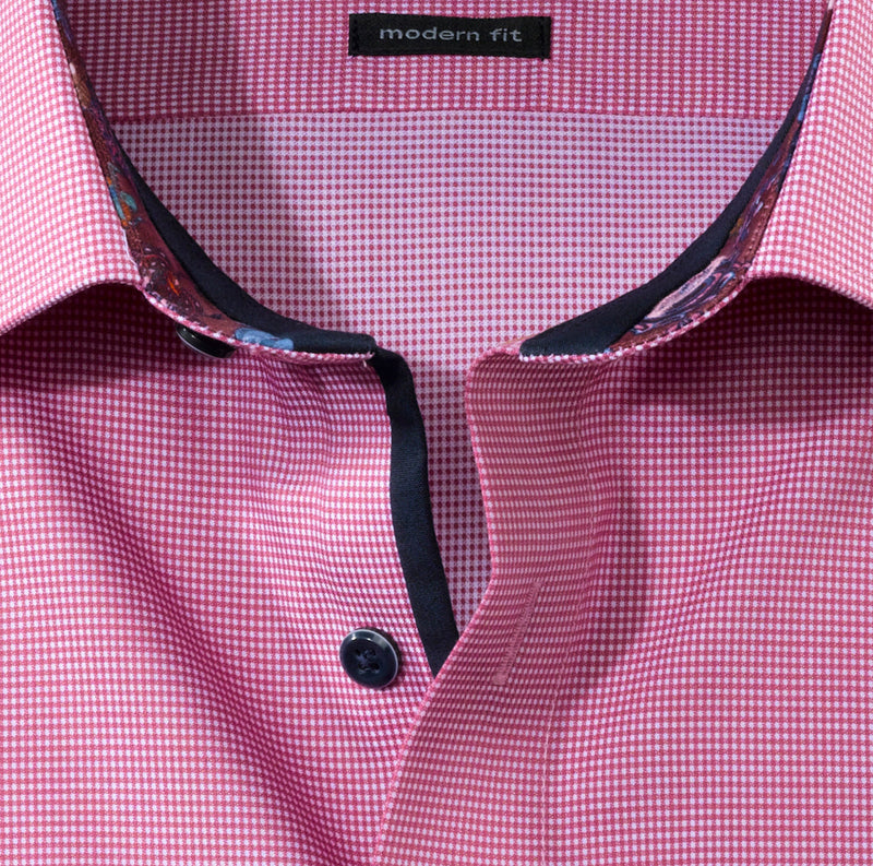 Luxor Modern Fit Shirt - Rosewood