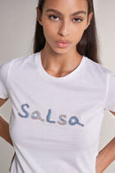 Beaded Logo T-shirt - White