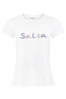 Beaded Logo T-shirt - White