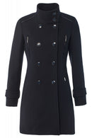 Double Breasted Coat - Navy
