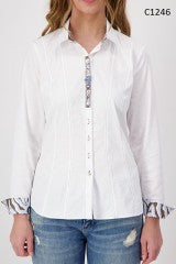 Long Sleeve Blouse - White