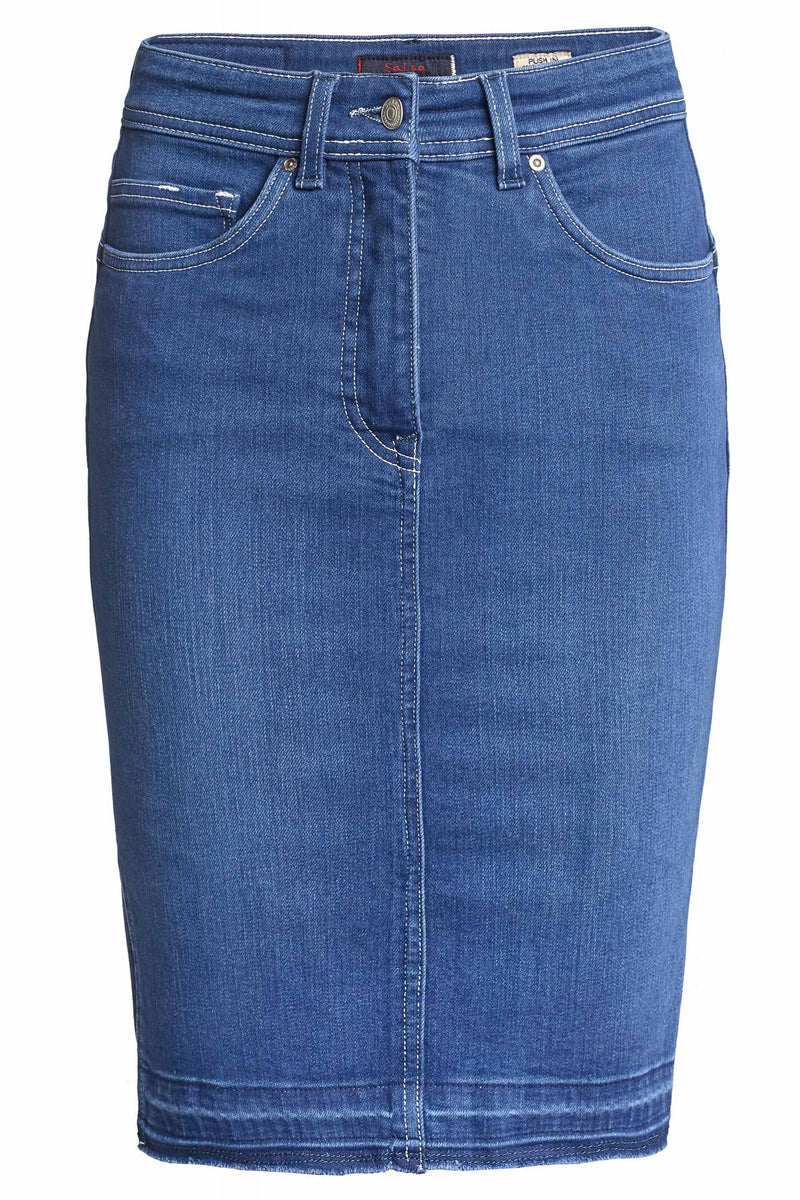 Denim Skirt - Bright Blue