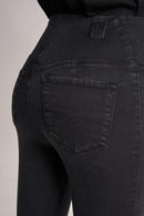 High Waisted Capri Jegging - Black