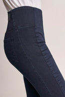 High Waisted Capri Jegging - Blue