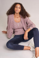 Push Up Wonder Med Waist Capri Jegging - Blue