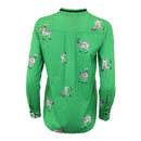 Malvie Blouse - Green Zebra