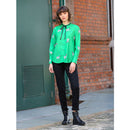 Malvie Blouse - Green Zebra