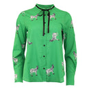 Malvie Blouse - Green Zebra