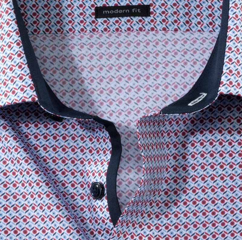 Luxor Modern Fit Shirt - Dark Red