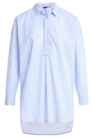 Button Stripe Blouse - White