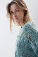 Parma Round Neck Jumper - Green