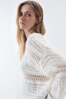 Parma Round Neck Jumper - White