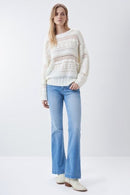 Parma Round Neck Jumper - White