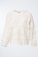 Parma Round Neck Jumper - White
