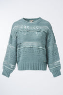 Parma Round Neck Jumper - Green