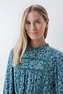 Floral Print Dress - Green