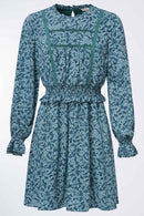 Floral Print Dress - Green