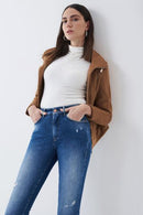 Austria Long Sleeve High Neck Top - White