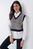 Elba 2 In 1 Vest & Shirt - Blue Print