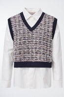 Elba 2 In 1 Vest & Shirt - Blue Print