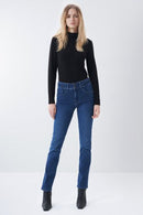 Secret Push In Slim Jean - Mid Wash