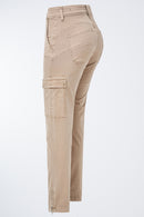 Secret Glamour Cropped Jean - Oatmeal