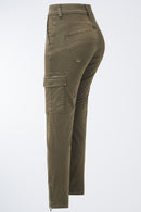 Secret Glamour Cropped Jean - Oatmeal