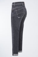 Secret Glamour Cropped Jean - Black