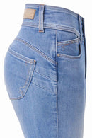 Secret Push In Slim Jean - Light Wash