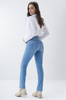 Secret Push In Slim Jean - Light Wash