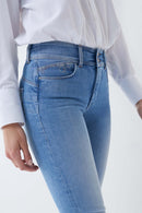 Secret Push In Slim Jean - Light Wash