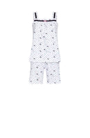 Wide Straps Shorty Pyjama - White