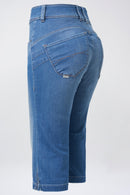 Secret Cropped Jean - Mid Wash