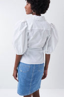 Secret Glamour Denim Skirt - Mid Wash