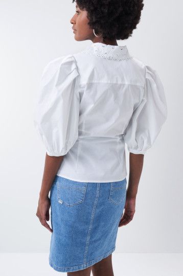 Secret Glamour Denim Skirt - Mid Wash