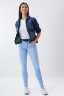 Secret Push In Skinny Jean - Light Wash