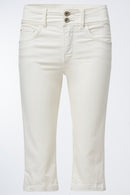 Secret Crop Jean - White