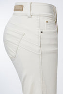 Secret Crop Jean - White