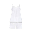 Spaghetti Strap Shorty Pyjama - White