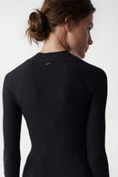 Long Knit Dress 126778 - Black