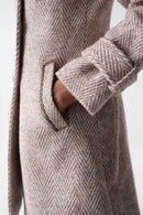 Salsa Double Breasted Coat - Pink