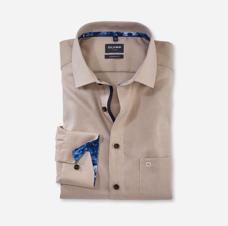 Luxor Modern Fit Shirt - Natural