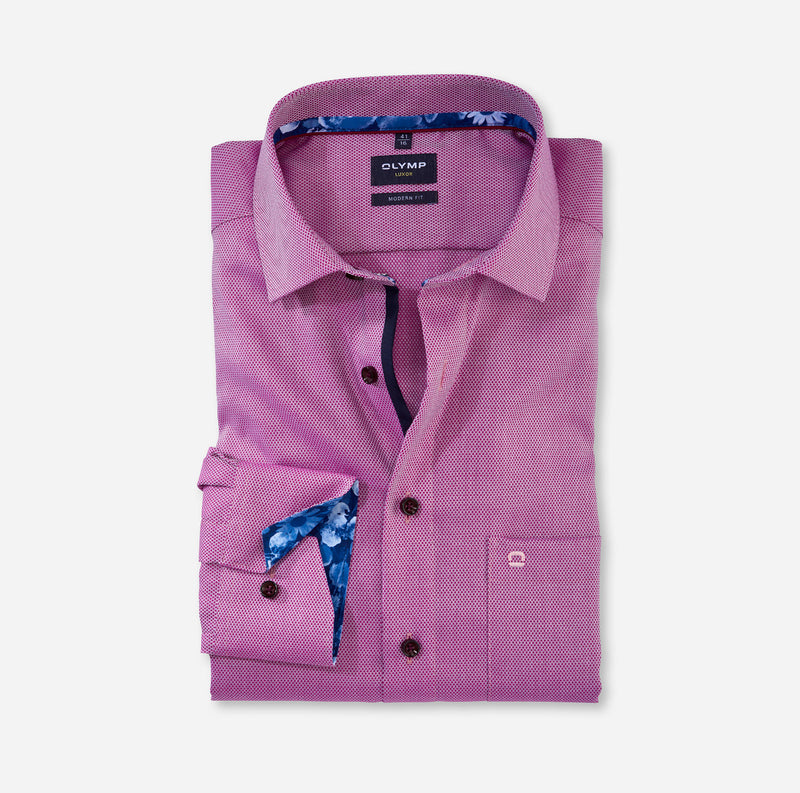 Luxor Modern Fit Shirt - Fuchsia
