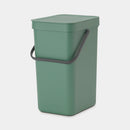 Sort & Go Waste Bin 12 Litre Fir Green