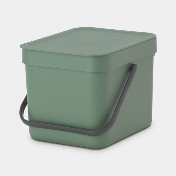 Sort & Go Waste Bin -6L - Fir Green