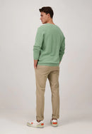 Plain V Neck Jumper - Spring Green