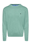 Plain Round Neck Jumper - Spring Green